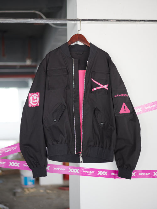 Dark Grey Workwear Jacket featuring sleek streetwear design, minimalist jacket style, and standout prints. Perfect for industrial fashion, modern workwear, and lightweight urban outerwear.