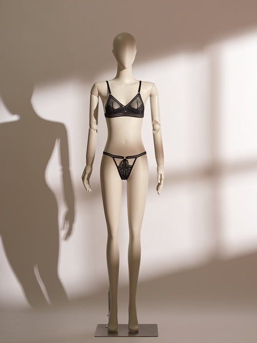 Midnight Allure Lace Thong