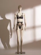 Midnight Allure Lace Garter Belt