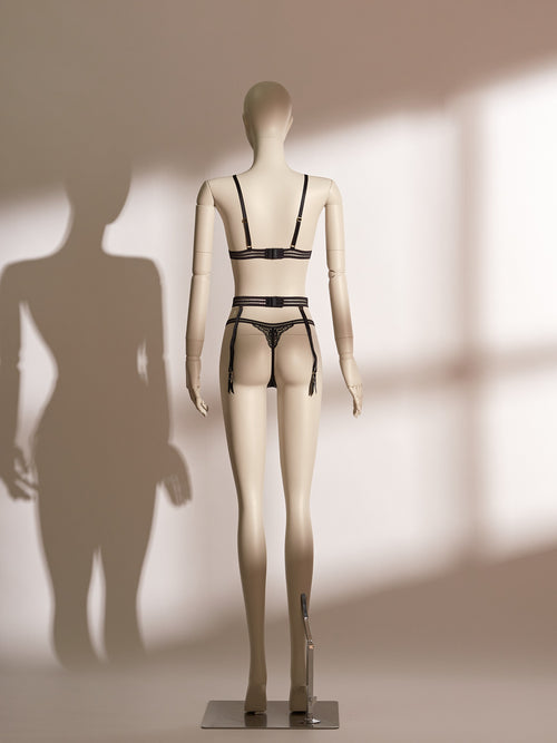 Midnight Allure Lace Garter Belt