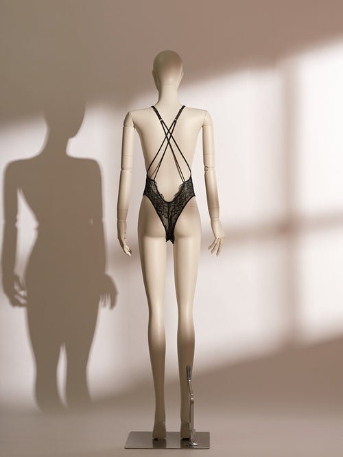 Midnight Allure Lace Teddy